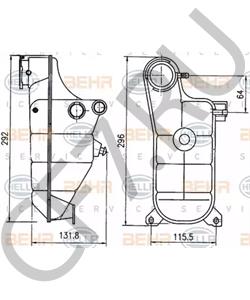 A 124 500 17 49 Компенсационный бак, охлаждающая жидкость MERCEDES-BENZ в городе Краснодар