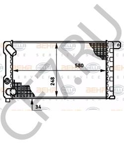 465 512 16 Радиатор, охлаждение двигателя AUTOBIANCHI в городе Краснодар