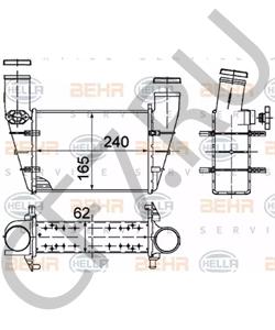 058145805H Интеркулер VW (SVW) в городе Краснодар