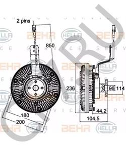 51.06630.0087 Сцепление, вентилятор радиатора MAN в городе Краснодар