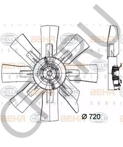 50 10 052 089 Вентилятор, охлаждение двигателя RENAULT TRUCKS в городе Краснодар